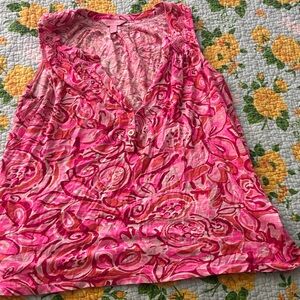 Lilly Pulitzer Pink Patterned Top